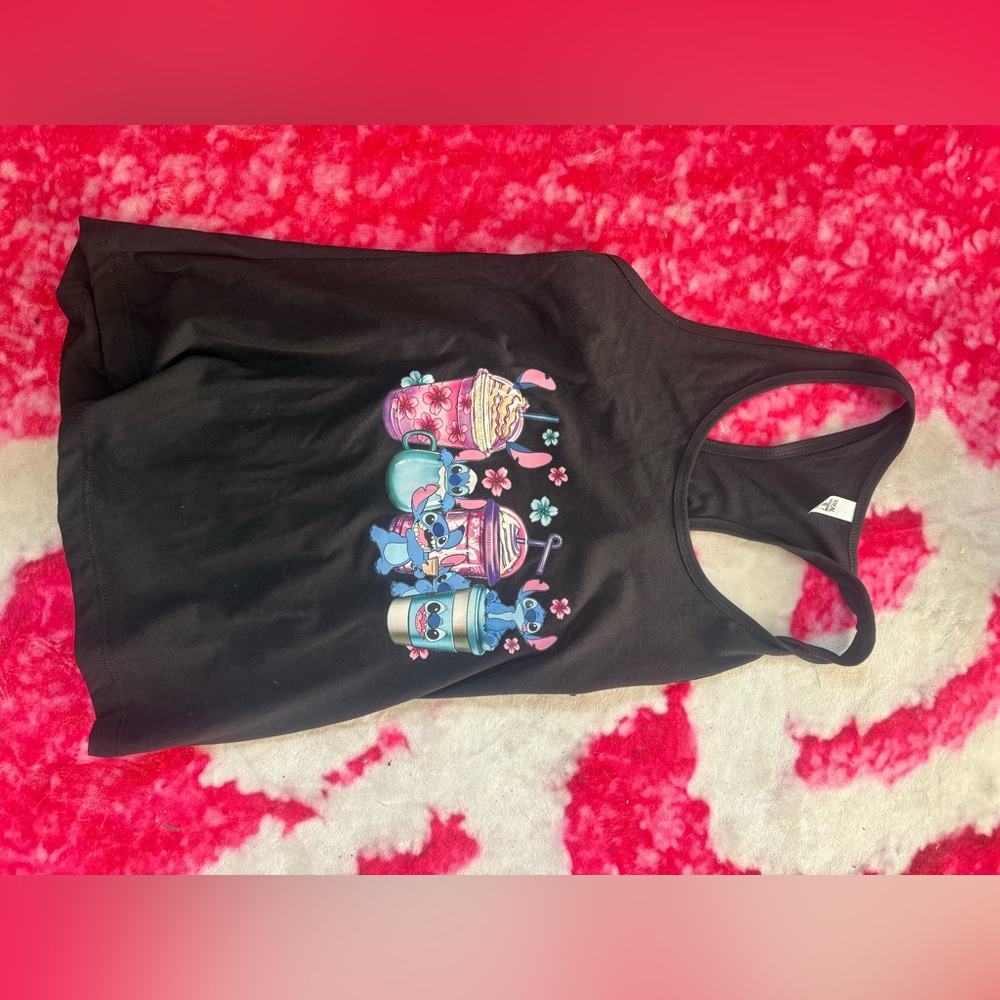 Next Level Apparel Black Tank with Vibrant Graphic
